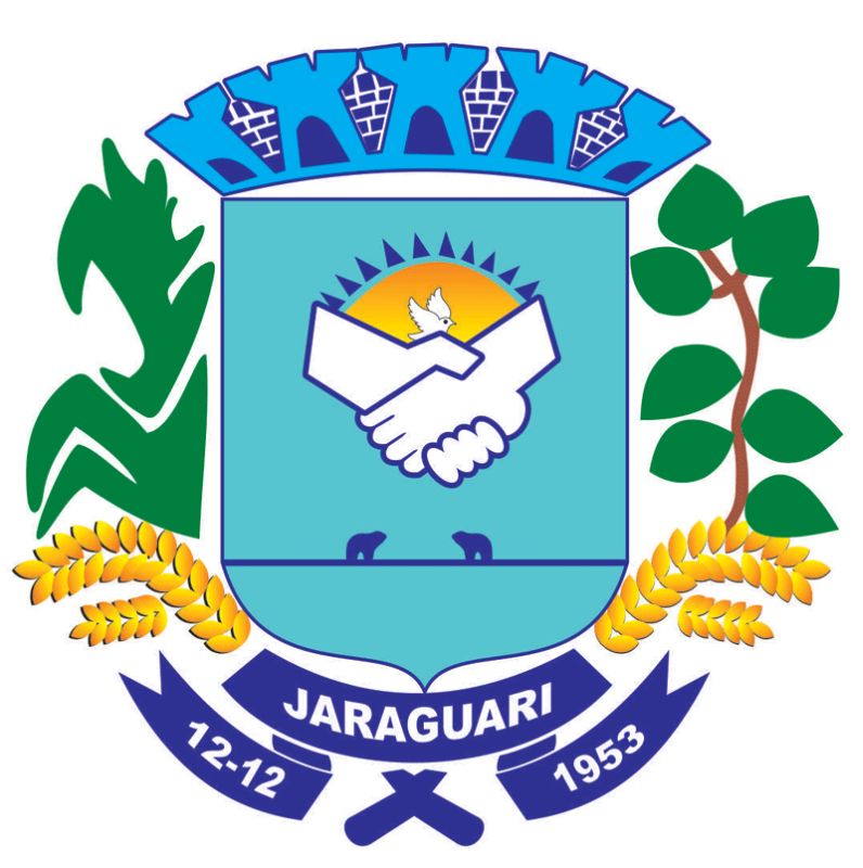 Brasão da seguinte cidade: Jaraguari